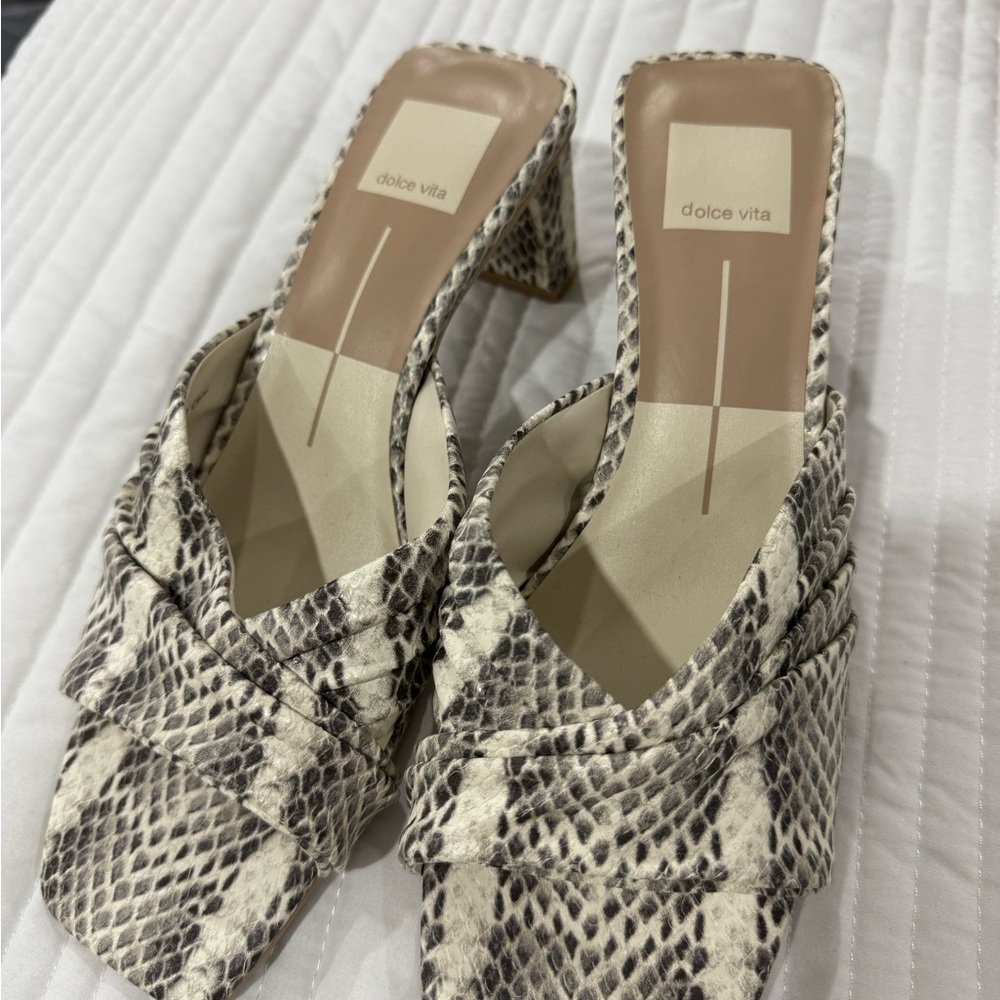 Dolce Vita Snakeskin Pattern Mules